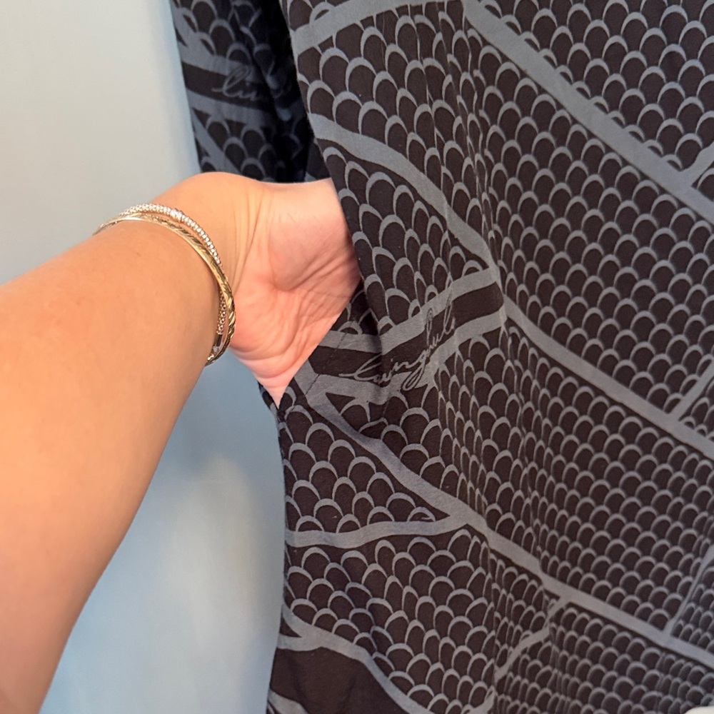 Living Hula Hawaiian Print Long Sleeve Dress - Picture 2 of 4